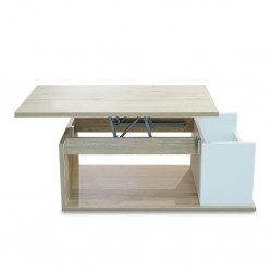 Otawa Coffee Table With Lift Top Ottawa Oak & White