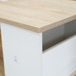 Otawa Coffee Table W/Lift Top Ottawa Oak & White