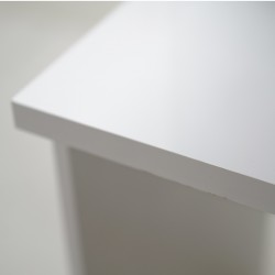 Torino Desk Table White Particle Board