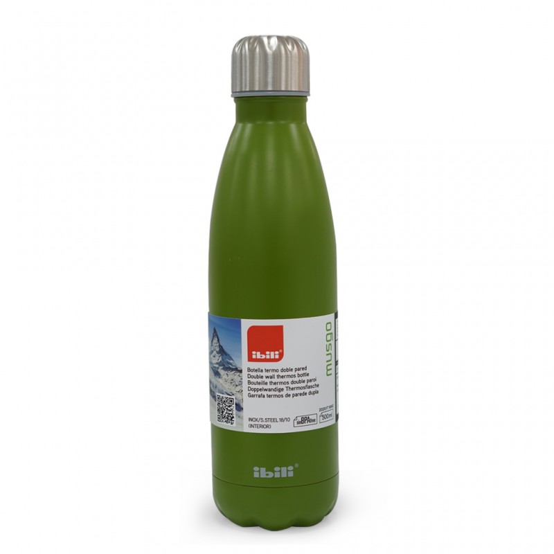 Ibili 758450V Musgo 500ml Thermo Bottle Double Wall