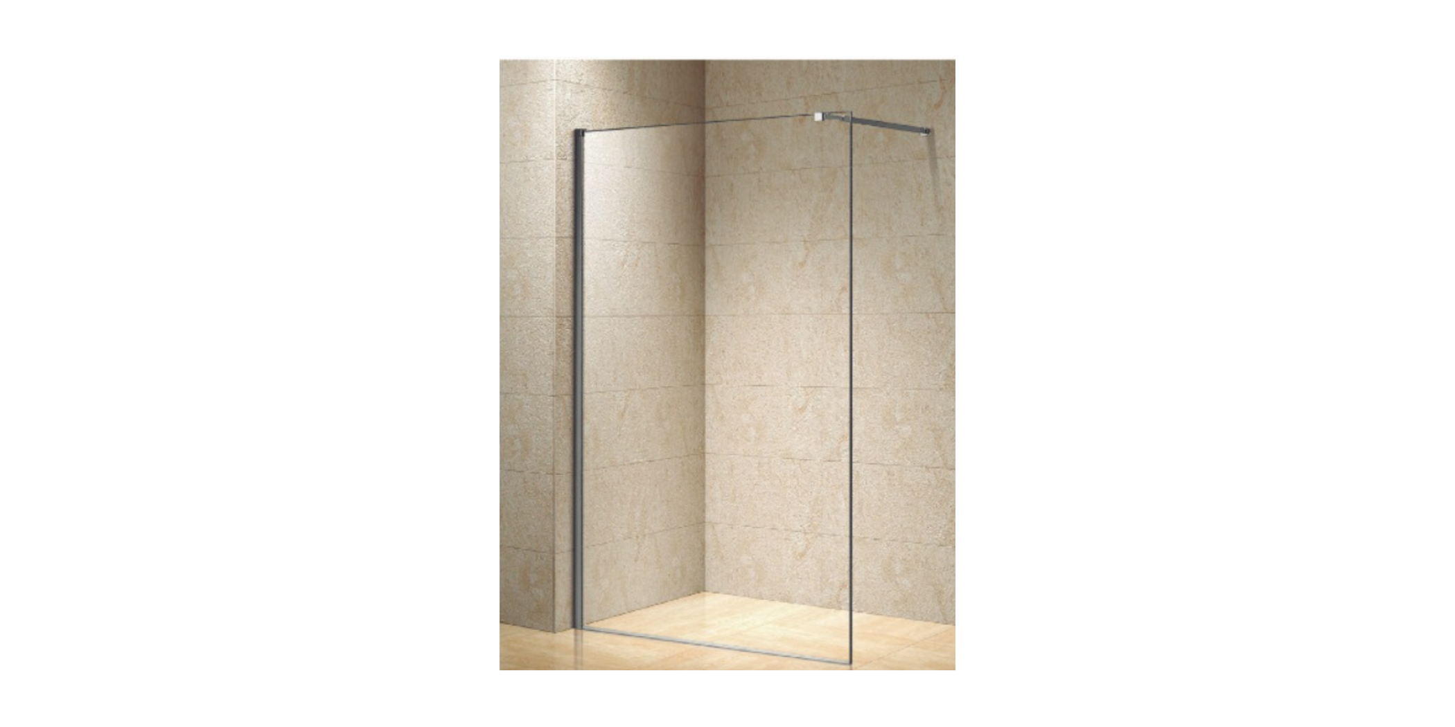 Shower Cabin Fixed Glass Panel Plastic