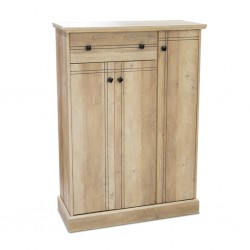 Axiss Shoe Rack 3 Drs Summer Oak Particle Board