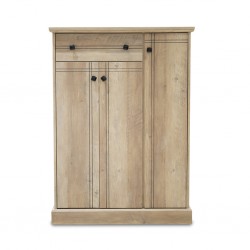 Axiss Shoe Rack 3 Drs Summer Oak Particle Board