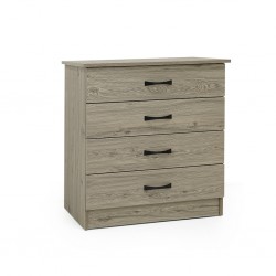 Preston 4 Dr Drawer Chest Sand Ash Plywood