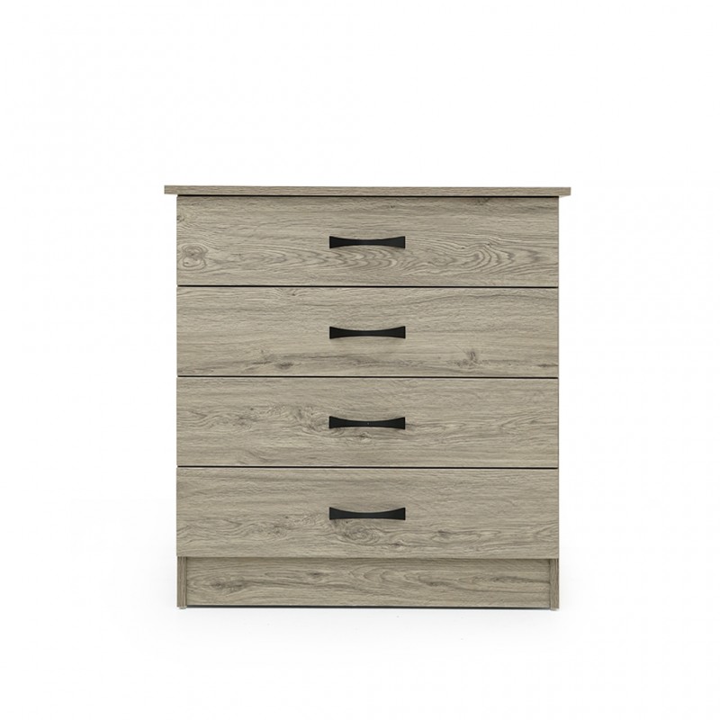 Preston 4 Dr Drawer Chest Sand Ash Plywood