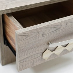 Dublin Night Table MDF Natural Grey Pine