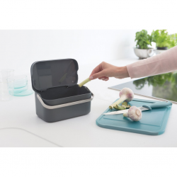 Brabantia 117541 1.8L Dark Grey Food Waste Caddy 5YW "O"