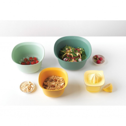 Brabantia 122262 TASTY+ Mixed Mixing Bowl Set 5YW "O"