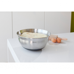 Brabantia 363863 3L Matt Steel/Black Mixing Bowl 5YW "O"