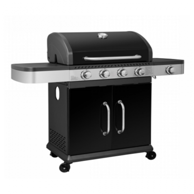 Concetto CBQ-60E-SB BK Gas BBQ 4B With Side Burner Concetto CBQ-60E-SB BK Gas BBQ 4B With Side Burner