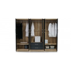 Allegra Bedroom Set 180x200cm Summer Oak+D.Grey PB