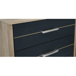 Allegra Bedroom Set 180x200cm Summer Oak+D.Grey PB