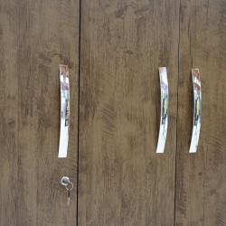 Caribe Wardrobe 3 doors Brown