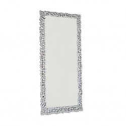 Floor Mirror W/Stand MDF Silver Finish W90x H180 cm JC-MN225