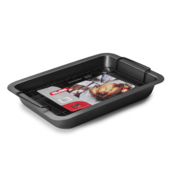 Ibili 828637-IB 37.5 x 27x5.5cm Roast Pan With Grill "O"