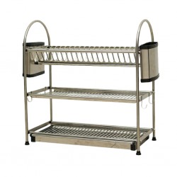 Concetto CDJ-55 3-Tiers S/Steel Dish Rack With 2 Side Holders