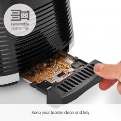 Morphy Richards 220026 Dune 2 Slice Black Toaster Plastic
