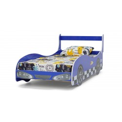 Rally Bed 90x190 cm Particle Board Blue Color
