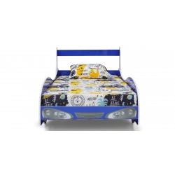 Rally Bed 90x190 cm Particle Board Blue Color