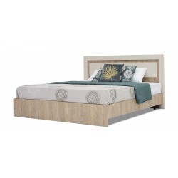 Portobello Bed 180x200 cm Beige & Oak