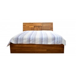 Rotterdam Bed 150x190 cm MDF Applewood