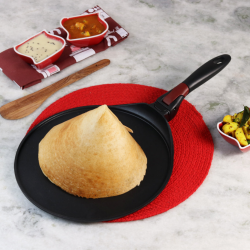 Wonderchef WON295 30cm Aluminium Click Dosa Tawa 2YW