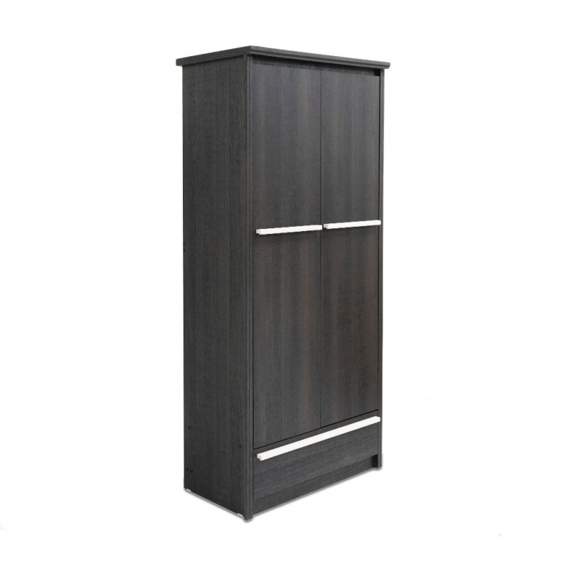 Gaza Wardrobe 2 Doors Ebony Oak PB