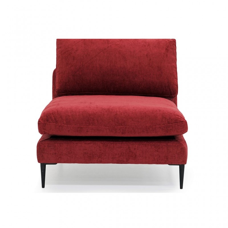 Tamarin Armless Chair Red Col Fabric Tamarin Armless Chair Red Col Fabric