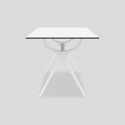 Siesta Air Table Top & Air Leg White 80x140cm