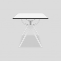 Siesta Air Table Top & Air Leg White 80x140cm