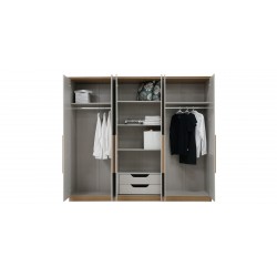 Vigo Bedroom Set 180x200 cm Nature/Grey Color