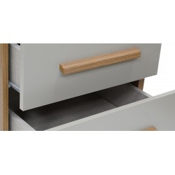 Vigo Bedroom Set 180x200 cm Nature/Grey Color