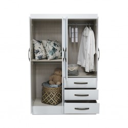 Sino Wardrobe 4 Doors White
