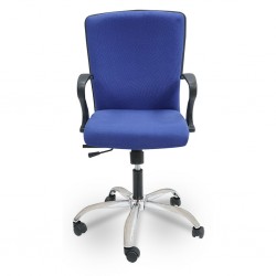 Paris Chair With Armrest Blue Fabric