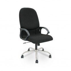 Stema High Back Chair Black Fabric