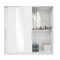 Elit Plus Sliding Wardrobe & Mirror White