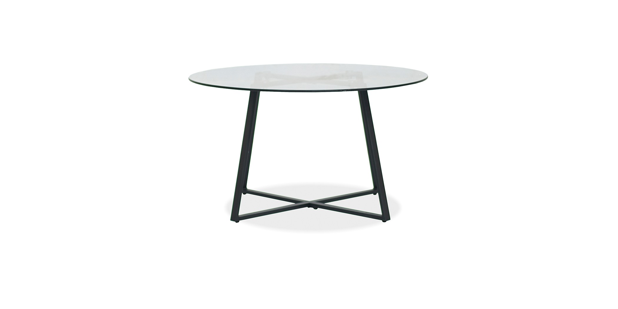 Drake Round Coffee Table / Glass Top