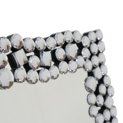 Floor Mirror W/Stand MDF Silver Finish W90x H180 cm JC-MN225