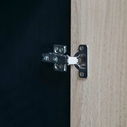 Stellar Fressia Filling Cabinet Light Brown Oak & Black