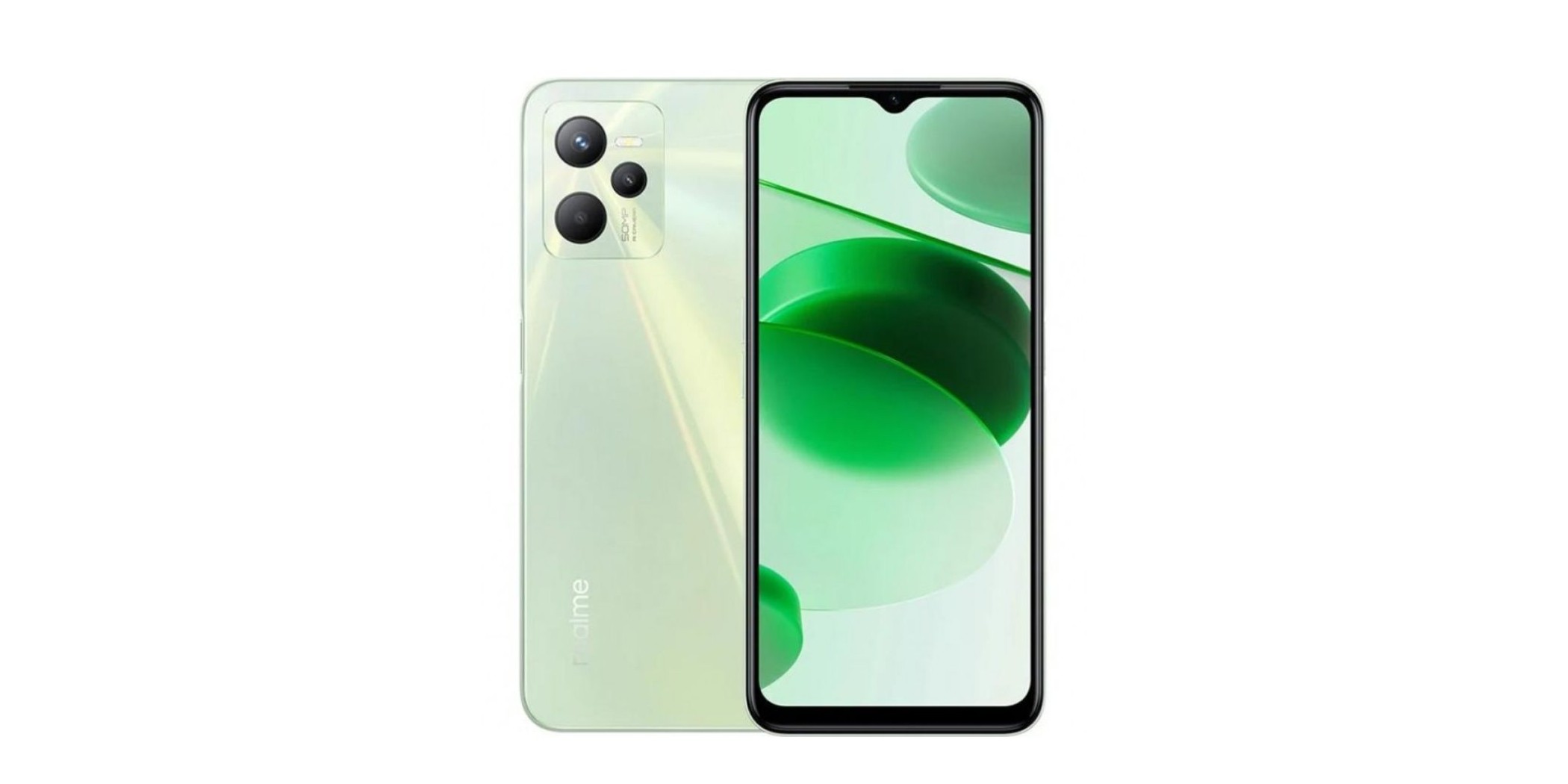 realme C35 グリーンスマートフォン本体 Realme C35 Glowing Green 4GB+128GB