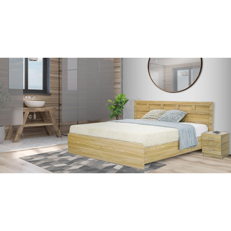 Ralene Bed 180x200 cm In Melamine MDF