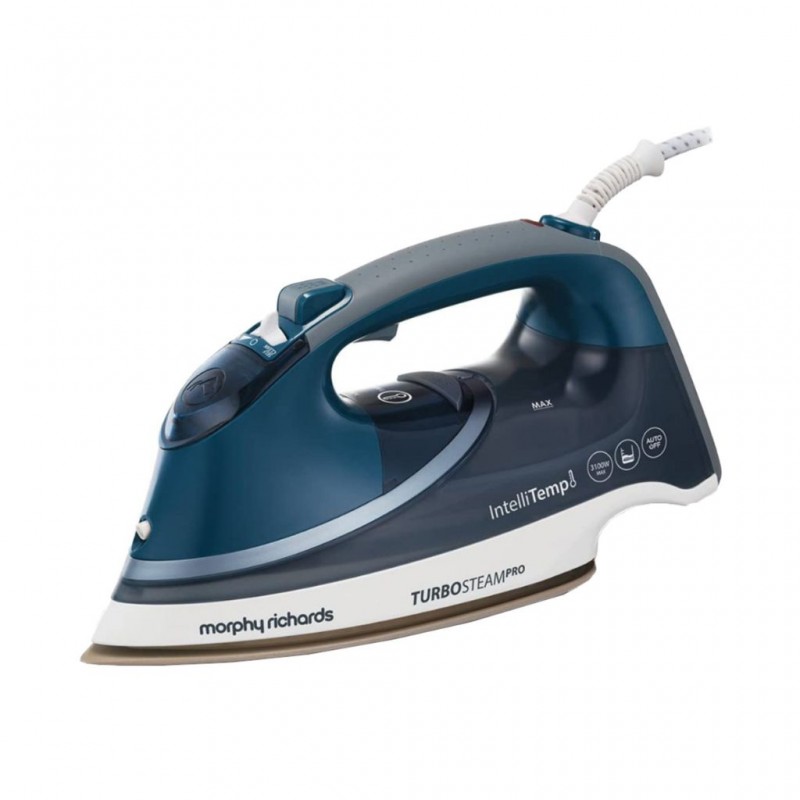 Morphy Richards 303131 EER TurboSteam Intellitemp Pro Pearl Ceramic Blue Steam Iron
