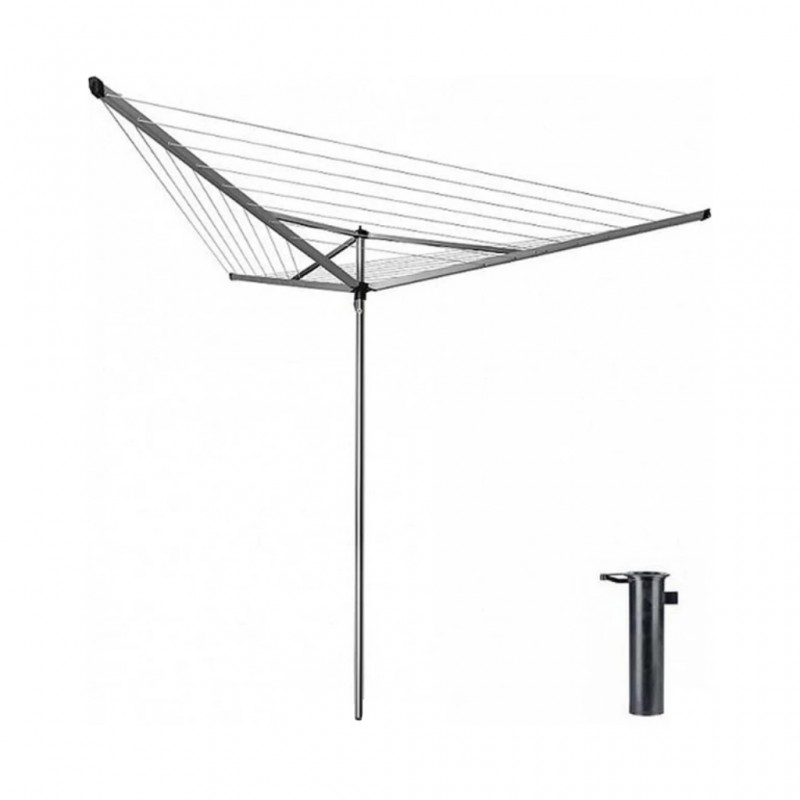Brabantia 310645 Metallic Grey 30m + Ground Tube Essential 5YW "O" Brabantia 310645 Metallic Grey 30m + Ground Tube Essential 5YW "O"
