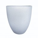 Totu Xl Pot White Terrazzo Cement