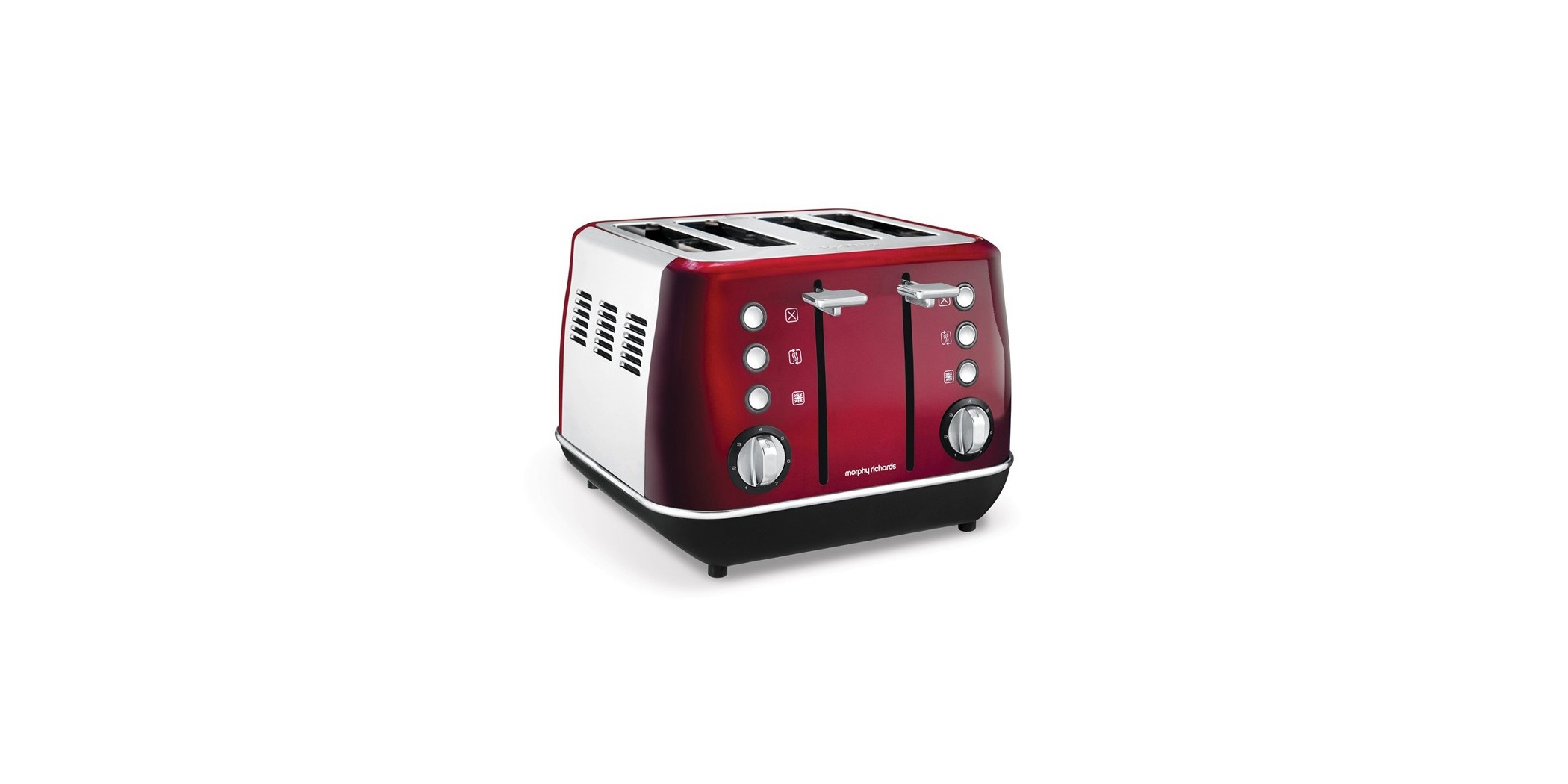 Morphy Richards 240108/EE 4 Slice Evoke Red SS Toaster