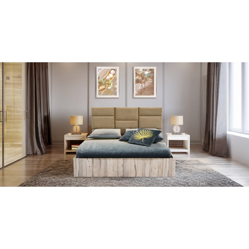 Deanston Bed 150x190 cm PB Florensa & Plain Zircon Deanston Bed 150x190 cm PB Florensa & Plain Zircon