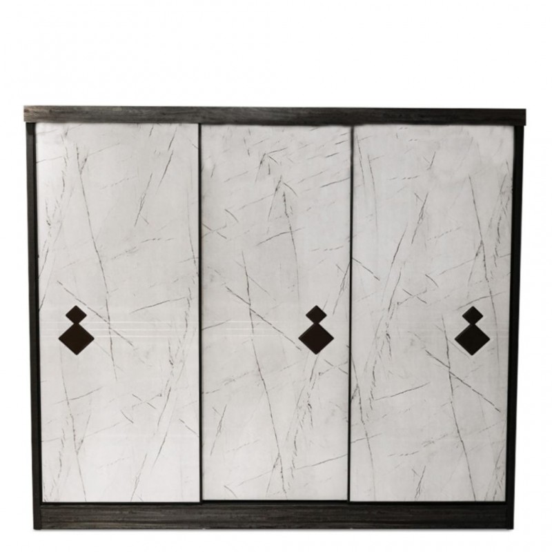 Willington Sliding Wardrobe In Plywood Black Oak