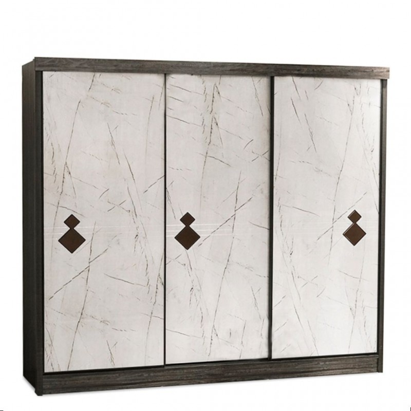 Willington Sliding Wardrobe In Plywood Black Oak