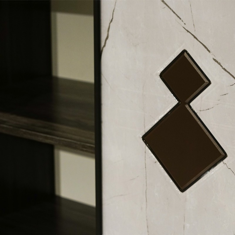 Willington Sliding Wardrobe In Plywood Black Oak