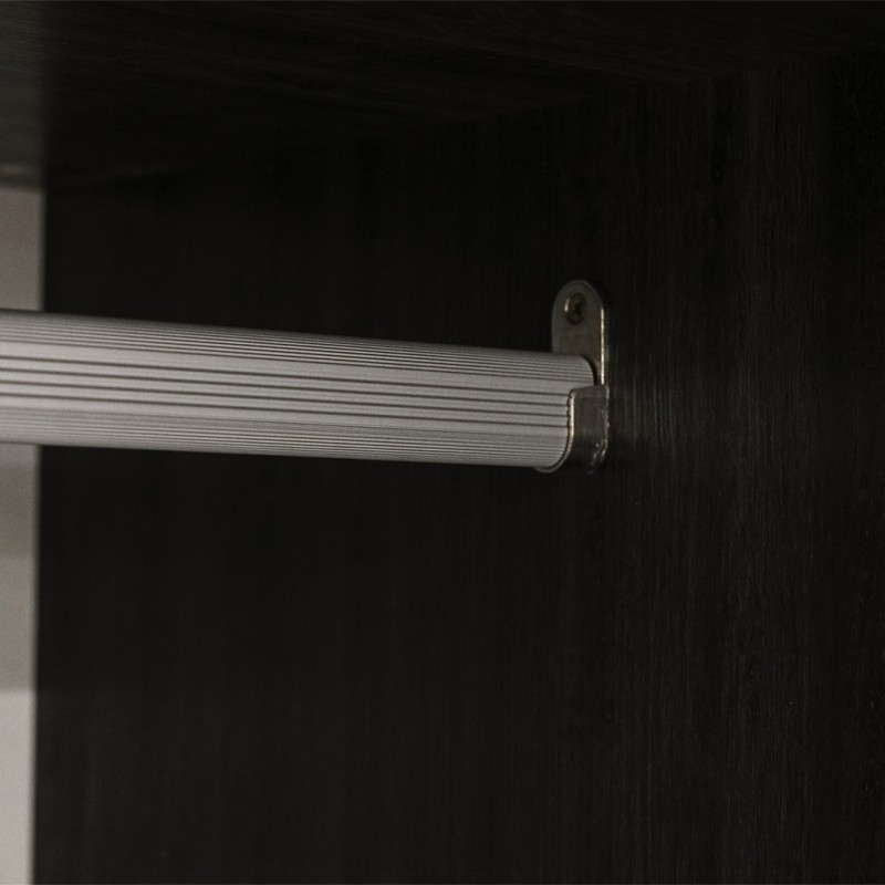 Willington Sliding Wardrobe In Plywood Black Oak